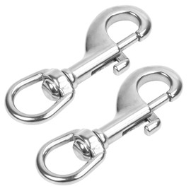 Joyan Carabiner Small for Dog Collar Heavy Duty Carabiner 360° Swivel Trigger Hook Stainless Steel for Pet Buckle Carabiner Key Ring Home Outdoor Camping Picnic