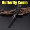 Tomuvpzn Butterfly Comb, 2 PCS Stainless Steel Folding Practice Hair