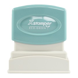 Xstamper 2037 Pre-Inked 2-Color Stock Stamp "X Void", Impression Size: 1/2" x 1-5/8", Blue/RED