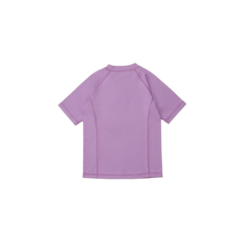 Roxy TLY231109 Rash Guard, Botanical Pattern, Crew Neck, Girls, Short