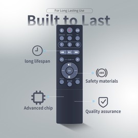 ZWP RSB-11 Replacement Remote Control fit for Klipsch Sound Bar Speaker System RSB-11 RSB11 RSB-14 RSB14 1063120 1063117 Soundbar
