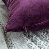 MIULEE Pack of 2 Velvet Soft Solid Decorative Square Throw