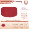 8 Pack Round Tablecloth 90 Inch Cloth Red Tablecloth for