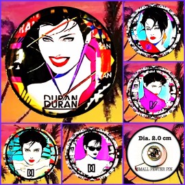 DURAN DURAN HER NAME IS RIO SPECIAL FIVE SMALL PINS AND CONCERT CHARMS