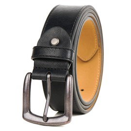 BelePala Big and Tall Belts for Men Black Waist 56 & 58 Inch