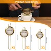Matcha Sifters with Handle, 5/6/7CM Loose Tea Strainer Set, Stainless
