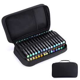 BTSKY 60 Slots Black Marker Case with Handle