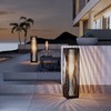 Solar Yard Outdoor Solar Floor Lamp Resin Wicker Solar Light
