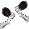 GC GLOBALCOMMERCE Set of 2 Fake Outdoor Security Cameras with