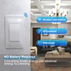 Milfra Self-Powered(No Battery Required) Wireless Light Switch and Receiver Kit,