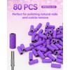 YBLNTEK Sanding Bands for Nail Drill, 80 Pcs Small Sanding