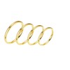 DATOA 4Pcs Stainless Steel Toe Rings Set for Women Minimalist