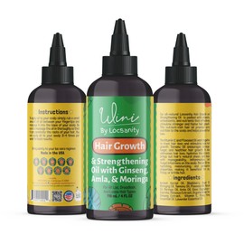 Wini by Locsanity Hair Growth Oil for Locs, Dreadlocks, Dreads, Loose Natural Hair - Blackberry, Alma, Moringa, Tamanu, Flax Seed, Ginseng, Hibiscus, Bhringraj 100% Narural Vegan 4 OZ