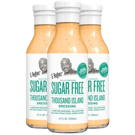 G Hughes G Hughes Sugar Free Thousand Island Dressing - Thousand Island Salad Dressings, Low Carb Thousand Island, Gluten Free Salad Dressings - 12 Oz. (3-Pack)