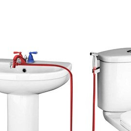 Warm Water Faucet Bidet Sprayer for Toilets and Sinks - Handheld Bidet Sprayer with Sink Hose Attachment for Bathroom Sink - Smooth Pressure & Temperature Control - Easy 10-Minute Install