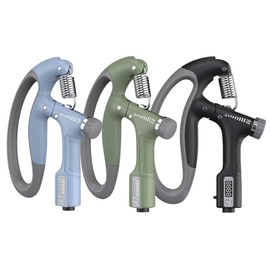 GYM RAG 10-100 kg Hand Grip Strengthener Exerciser – Adjustable Hand Grips Strengthener with Stainless Steel Spring for Strong Wrists, Fingers, Forearm, Hands (Blue)