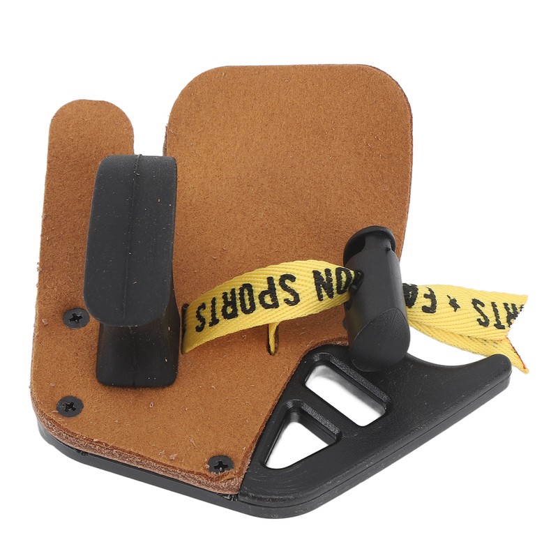 Double PU Leather Archery Finger Tab Archery Finger Guard Fingers
