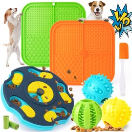 Forfon Forfon 9 Pack All-Around Dog Puzzle Toy Set -Mentally Stimulating Dog Enrichment Toys for Small to Medium Smart Dogs, Includes Dog Lick Mat with Suction Cups