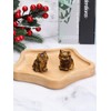 JSDDE Tiger Eye Crystal Cat Figurine for Cat Lovers Cute