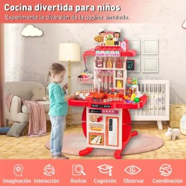Toygagade Juego De 73 Piezas De Juguetes De Cocina Para Niños De 95 Cm
