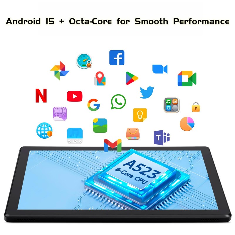 paitanry Android 15 Tablet - Tablets for Adults, 10.1 Inch