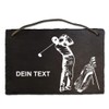 Slate Board Approx. 21 x 29 cm Engraved with Golf