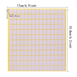 2700 Pcs 13 X 8mm Matte White Label Sticker, Small Sticky Labels to Write On Price Tags Stickers Small Sticky Labels for Jars Diamond Art Boxes File Folders Envelopes