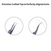 Metaleks Tweezers for Eyelash Extension - Straight and Curved Pointed