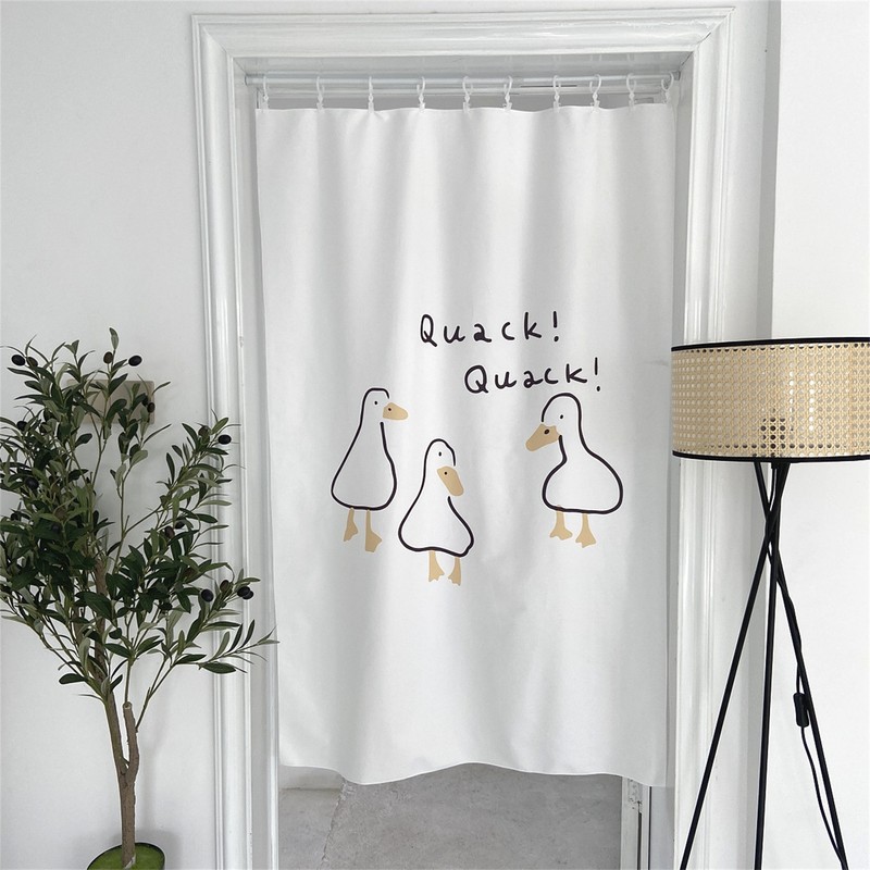 Door Curtain Cute Decorative Cartoon Doorway Divider Cloth for Bedroom