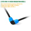 1/4 inch Drip Irrigation Fittings, Lock Barbed Elbow for ¼