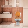 Angel Shield Durable Wood Veneer Natural Toilet Seat Metal Hinged