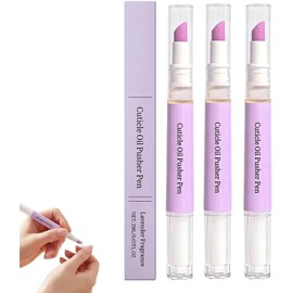 Lápiz Eliminador de Cutículas 2 en 1, Lápiz Empujador de Aceite para Cutículas de Cerámica, Ideal para Pieles Levantadas, Uñas Secas y Dañadas, Herramienta de Cuidado de Uñas para Reparar, Nutrir, Hidratar y Dar Brillo (4PCS)