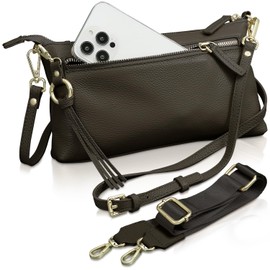 Encore Shoulder Bag, Fits Long Wallets, Smartphone Shoulder, Genuine Leather, High Visibility, 2 Types of Belts, Horizontal, Women's, Smaller, Diagonal, Mini Shoulder, Wallet, Smartphone Pochette,