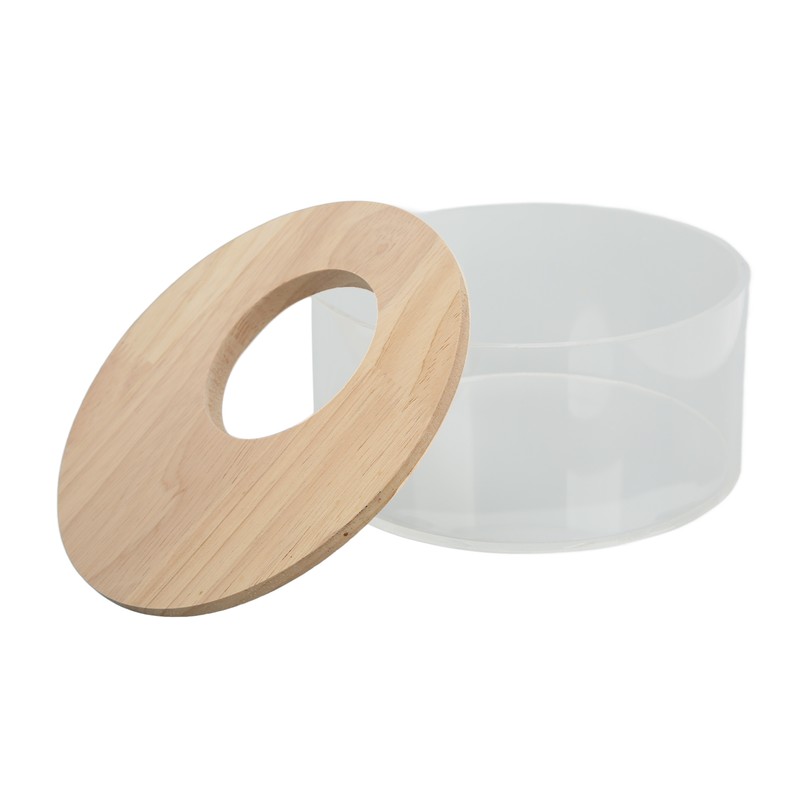 Hamster Sand Bathtub Small Round Shaped Pet Sand Box Transparent