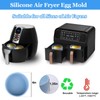 XANGNIER Silicone Air Fryer Egg Mold,3 Pcs Reusable Nonstick Egg