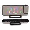 Digital Clock RGB LED Large Screen Mirror Projection Multifunctional Table