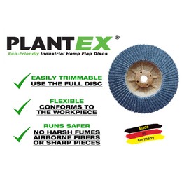 CS UNITEC PLANTEX® Spitfire Premium Zirconia 5" Dia, 80 Grit, 5/8"-11 Arbor 10 PK