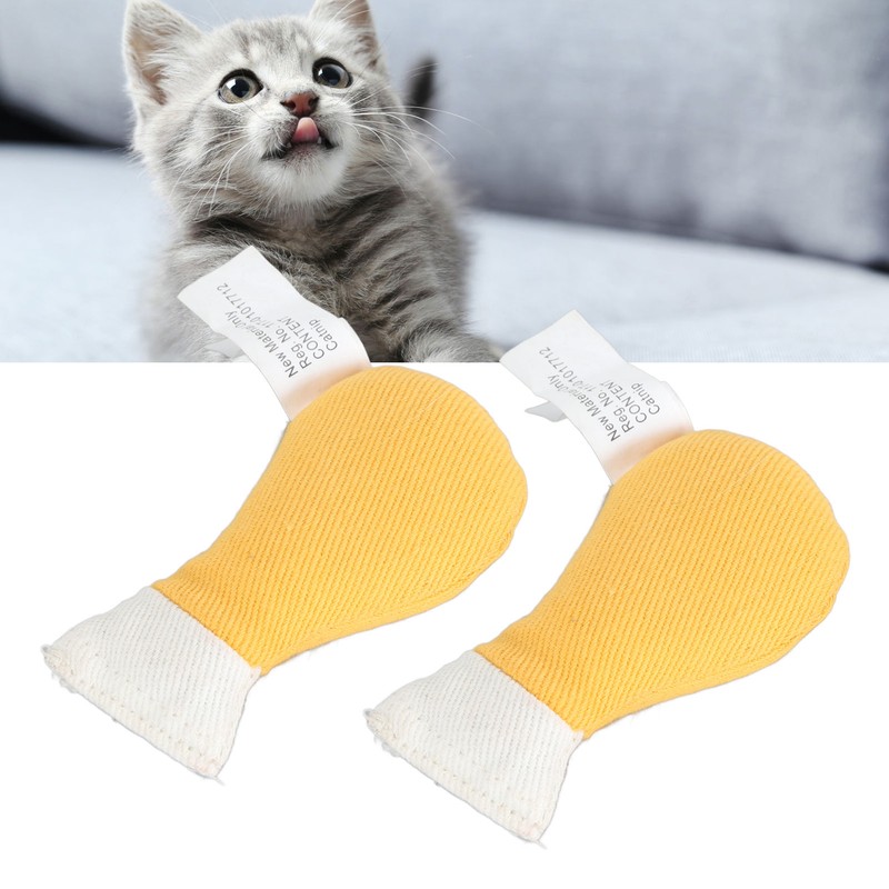 2Pcs Chicken Leg Cat Toys Bite Resistant Soft Comfortable Interactive