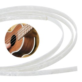 BENECREAT White 1650x6x1mm Plastic Guitar Binding Purfling Strip Polished Guitar Binding Material ABS Guitar Pinding Parts for Acoustic Classical Guitar