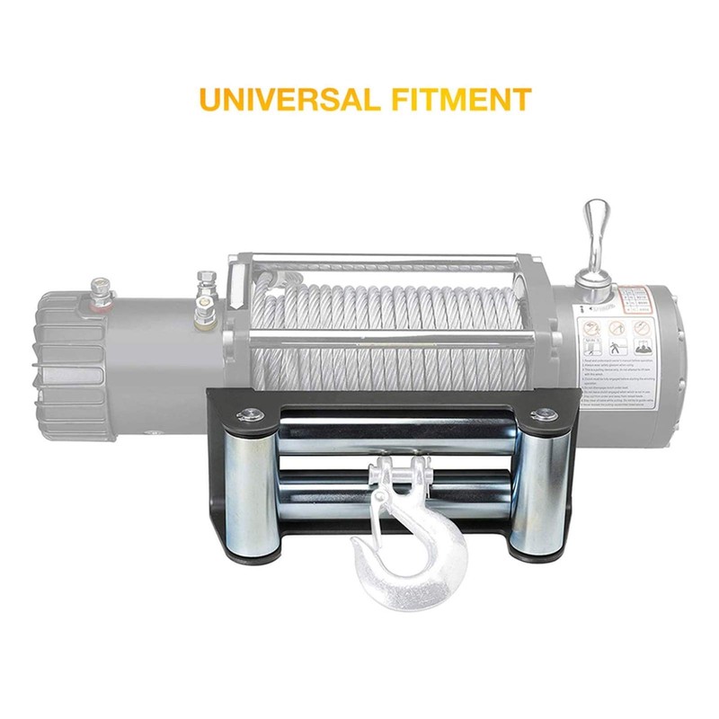 Winch Roller Fairlead, Heavy Duty 110Mm/4.3 Inch Hole Diameter Winch