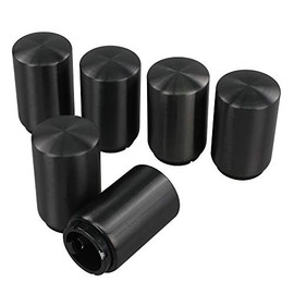 Begale abridor de botellas de cerveza de acero inoxidable, paquete de 6, abridor de tapa de botella con botón magnético, negro