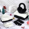 Suhine 8 Pcs Winter Beanie Hat Scarf Gloves Ear Warmer