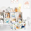 Clastyle Pack of 3 Dinosaur Children's Storage Boxes Leaf Fabric