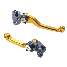 TIRGE Motorcycle CNC Foldable Pivot Clutch Brake Lever Handle for RMZ250 RM 250 2005 2006(L61r62g)