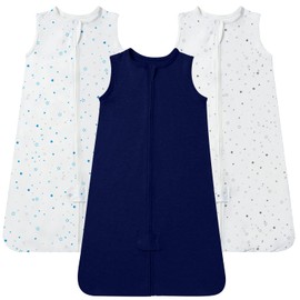 TotAha Light Sleep Sack 6-12 months 3 Pack, Breathable, Buttery Soft Wearable Blanket Baby Sleeping Bag with 2-way Zipper