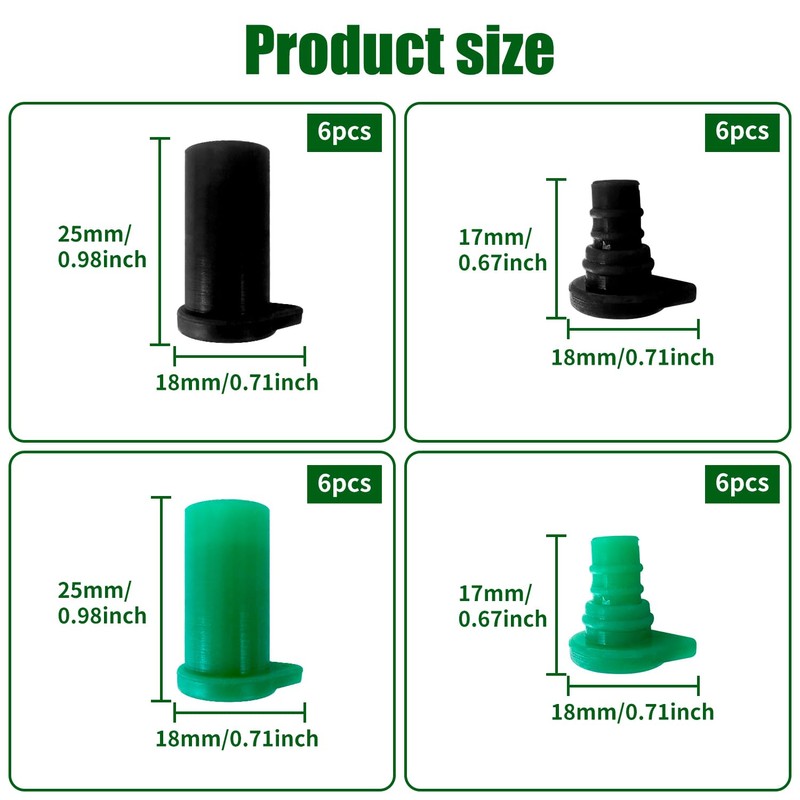12 Pairs Solar Panel Connector Caps, Dust & Weather Resistant