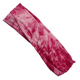 Topkids Accessories Soft Wide Headbands for Women, Stretchy Headband, Hair Accessories for Women, Hair Bands for Women, Headbands for Women's Hair, Head Bands Adult Women (Red Tye-Dye)