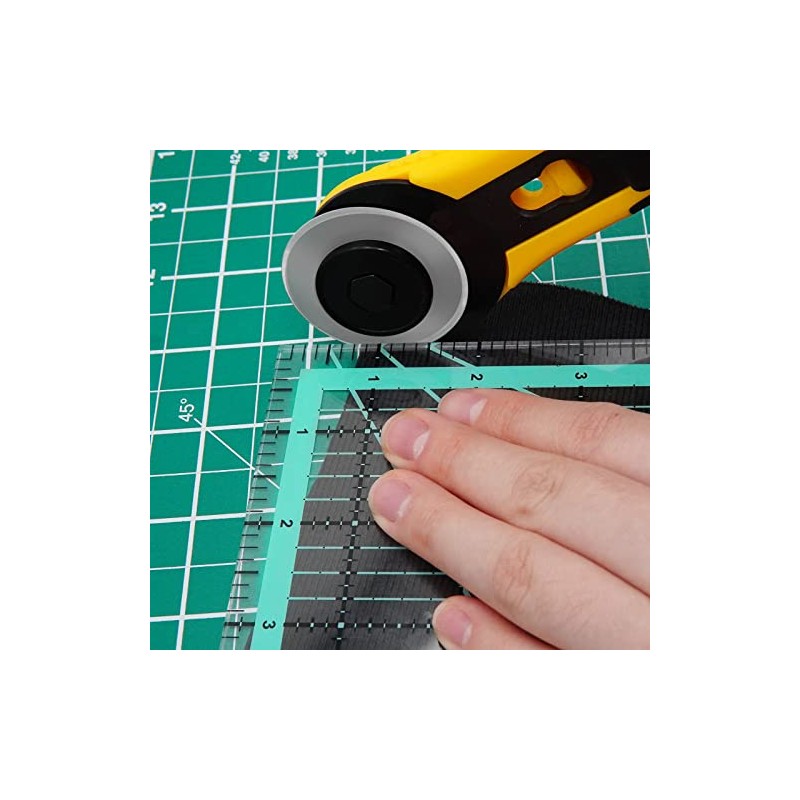 MANUFORE - Reglas cuadradas para acolchar (32 cm/24 cm/16 cm/12