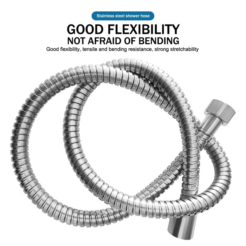 1-Meter Hi Flow Anti-Kink Protection Double Lock Flexible Stainless Steel