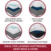 Mellanni Extra Deep Pocket King Fitted Sheet - Iconic Collection